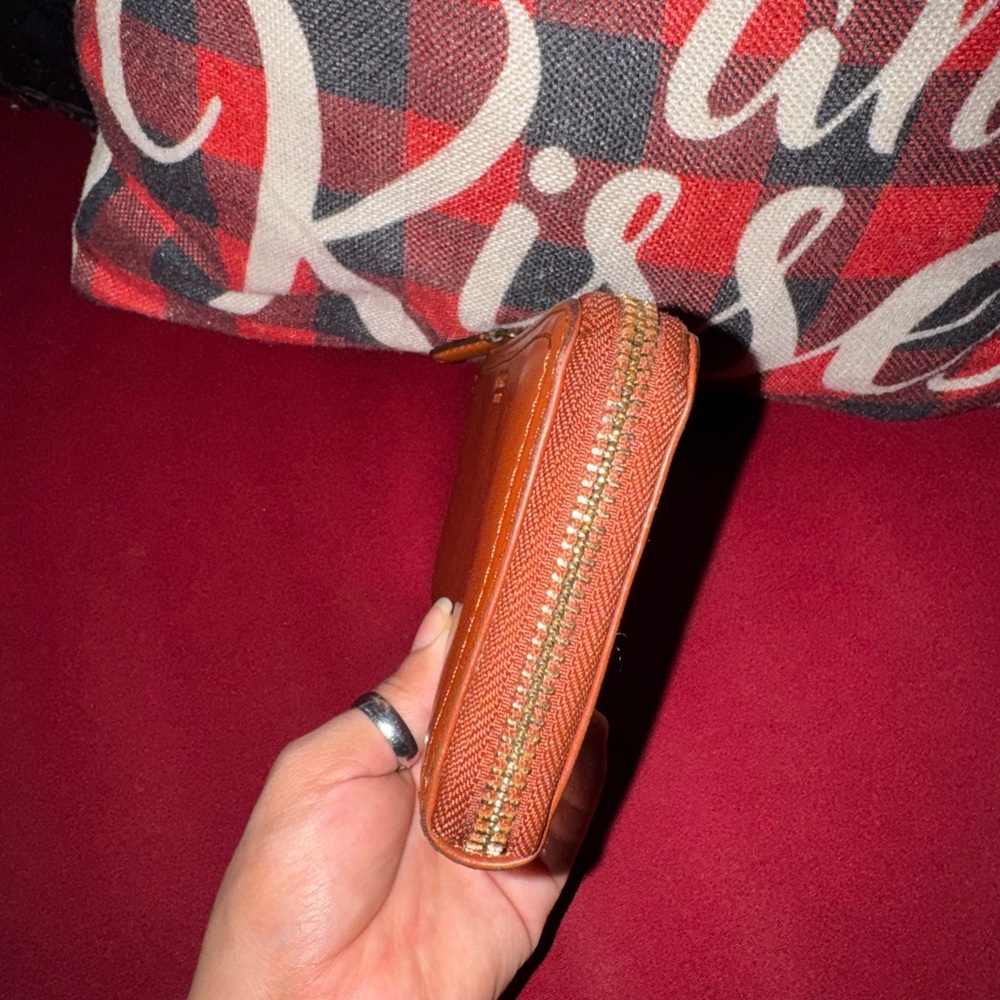 Coach Tan Napa Leather Slim Zip Wallet - Picture 9 of 13